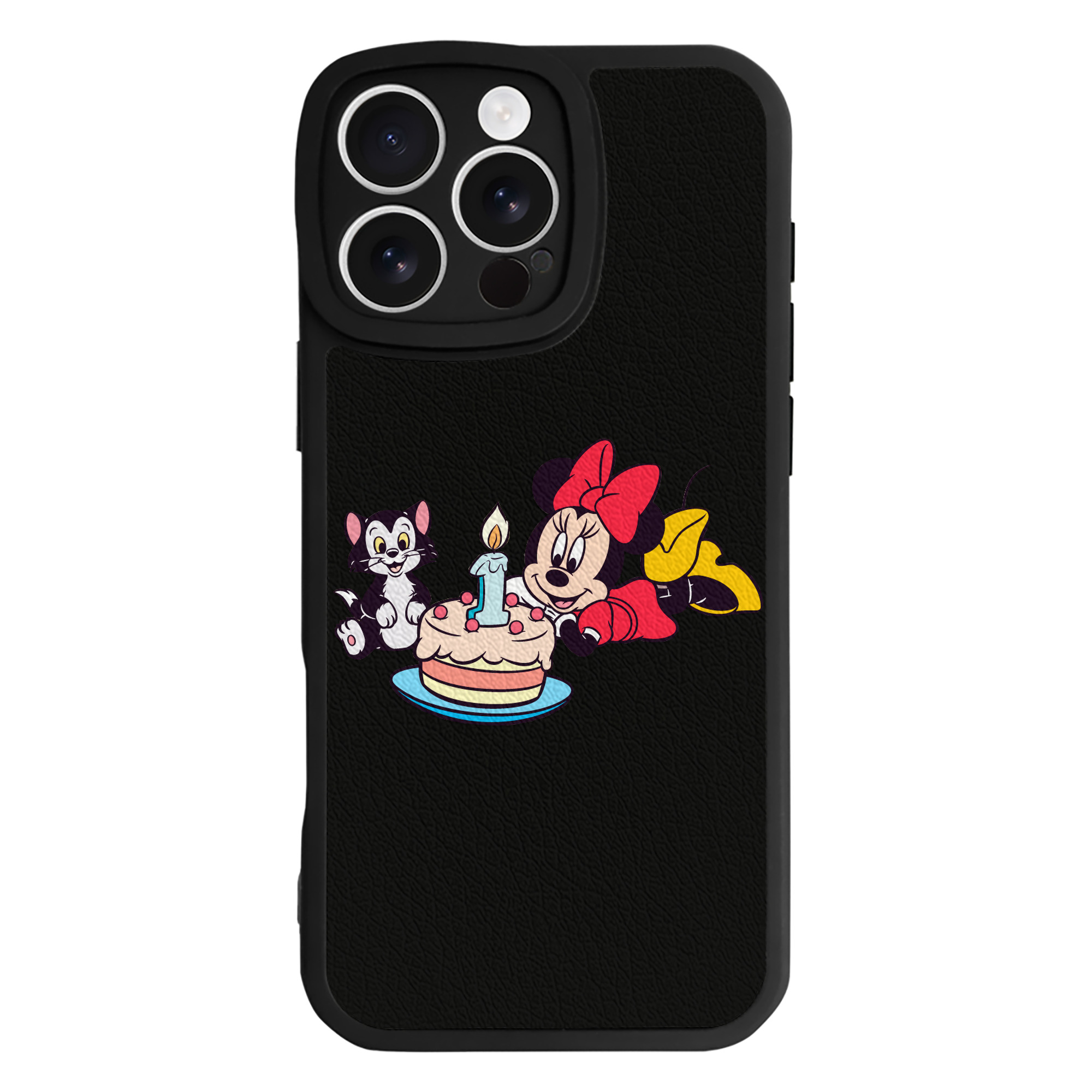 （画像用） ミッキーマウス Mickey Mouse 【iPhone 16シリーズ対応】シリコンスマホケース（レザー調） 材質：シリコン